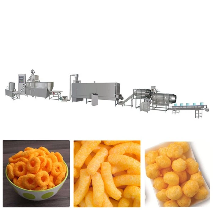 Double Screw Puff Snack Extruder